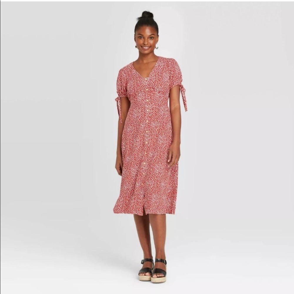 Floral Button-Front Sundress